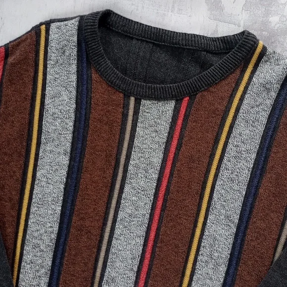 Vintage 90s Dad/Granpa Sweater Coogi Style SAMPLE - Picture 6 of 7